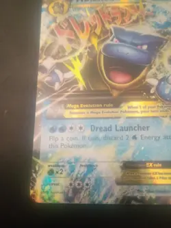 Pokemon M Blastoise EX Full Art TCG 18/83 Ultra Rare Holo LP Condition - Image 4