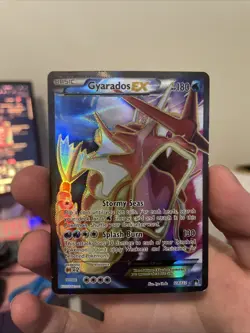 Pokemon Gyarados EX TCG Full Art Holo Ultra Rare Card 114/122 MP - Image 1