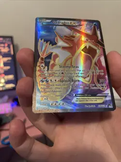 Pokemon Gyarados EX TCG Full Art Holo Ultra Rare Card 114/122 MP - Image 3