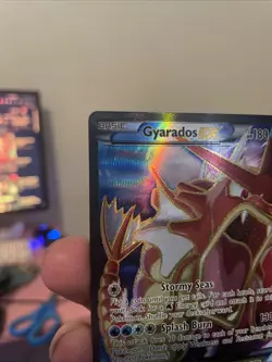 Pokemon Gyarados EX TCG Full Art Holo Ultra Rare Card 114/122 MP - Image 4