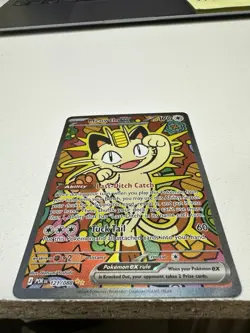 Meowth EX SIR Full Art Holo Rare Pokemon TCG Card 121/088 Perfect Order - Image 2