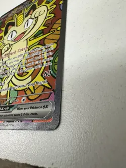 Meowth EX SIR Full Art Holo Rare Pokemon TCG Card 121/088 Perfect Order - Image 4