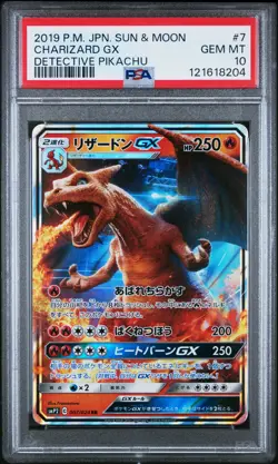 PSA 10 Charizard Gx 7 Detective Pikachu Pokemon 2019 Japanese Sun & Moon - Image 1