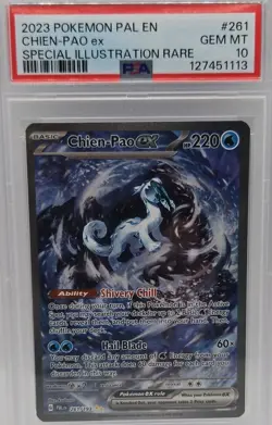 Pokemon TCG Chien-Pao ex 261/193 Paldea Evolved SIR Holo Full Art PSA 10 - Image 2