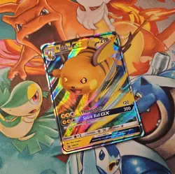 Pokemon Card Raichu GX SM213 Black Star Promo Full Art Rare Holo TCG - Image 2