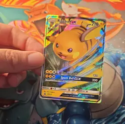 Pokemon Card Raichu GX SM213 Black Star Promo Full Art Rare Holo TCG - Image 4