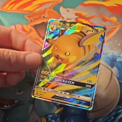 Pokemon Card Raichu GX SM213 Black Star Promo Full Art Rare Holo TCG - Image 5