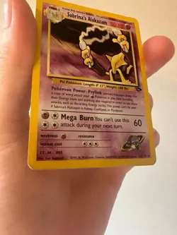 Pokemon TCG Sabrina’s Alakazam 16/132 Gym Challenge Holo Rare 2000 English 80 HP - Image 4