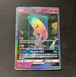 NM! Pokemon TCG Mewtwo GX 78/73 Shining Legends Secret Rare Holo Full Art - Image 1