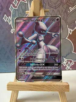 Pokemon TCG Mewtwo GX 72/73 Shining Legends Holo Full Art Ultra Rare Lp/Nm - Image 1