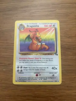 Pokemon TCG Dragonite Fossil Card 19/62 Regular Rare, Non-Holo Near Mint - Image 1