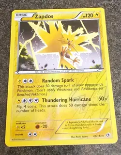 Zapdos 46/113 Pokemon TCG Card Legendary Treasures Reverse Holo - Image 1