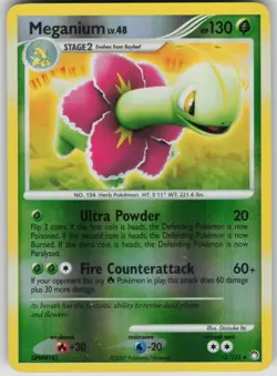 Pokemon TCG Meganium Holo Rare Reverse Holo Mysterious Treasures 13/123 - Image 1