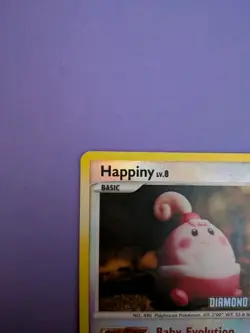 Happiny 52/123 Uncommon Mysterious Treasures Pokemon Reverse Holo LP - Image 2