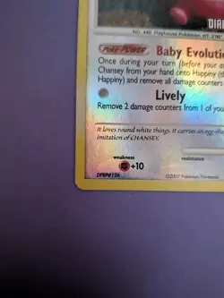 Happiny 52/123 Uncommon Mysterious Treasures Pokemon Reverse Holo LP - Image 5