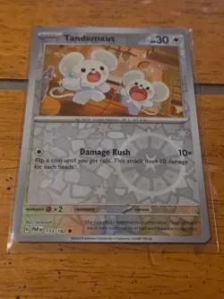 Pokemon TCG Tandemaus Paradox Rift 153/182 Reverse Holo Common - Image 1
