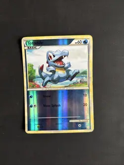 Pokemon TCG Totodile Heartgold Soulsilver 86/123 Reverse Holo Common 2010 - LP - Image 1