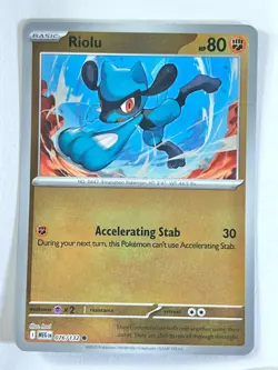 Riolu 076/132 Reverse Holo Common Mega Evolution - Pokemon TCG - Near Mint NM - Image 1