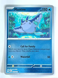 Mantine 032/132 Reverse Holo Common Mega Evolution - Pokemon TCG - Near Mint NM - Image 1