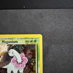 Pokemon Meganium 10/111 Neo Genesis Unlimited Holo Rare Card 2000 English 100 HP - Image 3