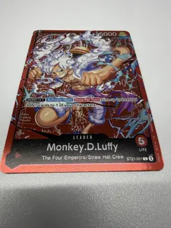 One Piece CCG Monkey D Luffy ST21-001 Leader Learn Together Deck Holo - Image 3