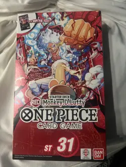 One Piece TCG Red Monkey D Luffy Starter Deck St 31 Factory Sealed - Image 1