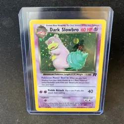 Dark Slowbro 12/82 Rare Holo Unlimited Team Rocket WOTC Pokemon TCG Vintage - Image 1