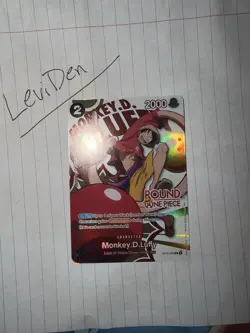 Round1 Promo #OP16-095 Monkey D Luffy Round One English One Piece - Image 1