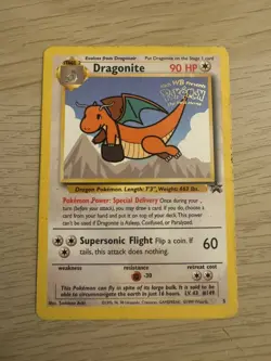 Pokemon TCG Dragonite 5 WOTC WB Movie Black Star Promo Stamped Pokemon Card - MP - Image 1