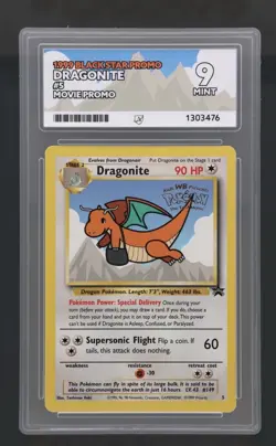 Pokemon TCG Dragonite 5 Black Star Promo Card WB the First Movie ACE 9 MINT - Image 1