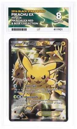 Pokemon TCG Pikachu EX XY124 Black Star Promo 2016 ACE 8 NM/Mint TRUSTED SELLER - Image 3