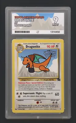 Pokemon TCG Dragonite #5 Movie Promo Card Stamped The First Movie ACE 9 MINT - Image 1