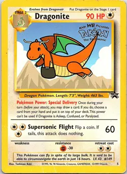 Dragonite 5 Promo Wizards Black Star Promos Pokemon Moderately Played - Image 1