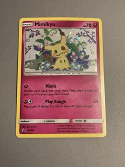 Mimikyu SM163 Holo Black Star Promo 2019 Pokemon Sun And Moon MP - Image 1