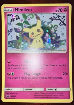 Mimikyu SM163 Holo Black Star Promo Pokemon 2019 Sun & Moon NM - Image 1
