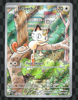Meowth 106/094 Illustration Rare Phantasmal Flames Pokemon Card TCG NM - Image 1