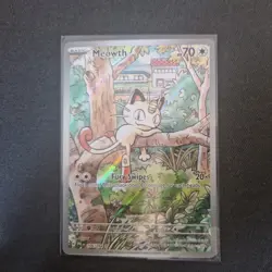 Pokemon TCG Meowth 106/094 Phantasmal Flames Illustration Rare NM - Image 1