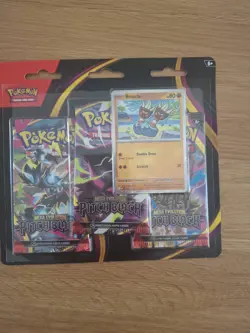 Pokemon TCG Mega Evolution Pitch Black 3-Pack Blister Binacle Promo Sealed - Image 1