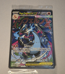 Pokemon TCG Mega Charizard X EX Me Mega Evolution Promo 023 Full Art Holo Sealed - Image 1