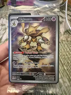 Pokemon TCG Alakazam MEP 009 Mega Evolutions Promo Sealed - Image 1