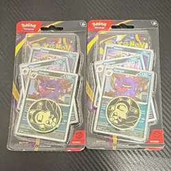 2x Pokemon TCG Mega Evolution Pitch Black Sealed Packs Gengar Promo Foil - Image 1