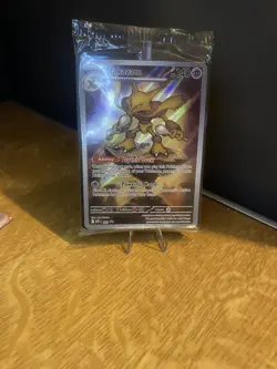 Pokemon TCG Mega Evolution Alakazam MEP 009 Promo Card Sealed Near Mint - Image 1