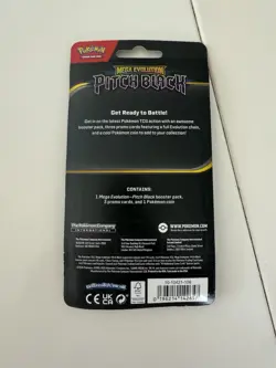 Pokemon TCG Mega Evolution Pitch Black Sealed Blister Pack Booster Promo Shinx - Image 2