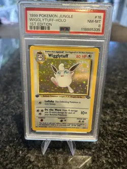 PSA Grade 8 1999 Pokemon Jungle Wigglytuff Holo 1st Edition 16/64 English - Image 1