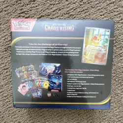 Pokemon TCG Elite Trainer Box Mega Evolution Chaos Rising English 1 Box 9 Cards - Image 3
