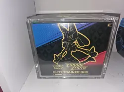 Pokemon TCG Crown Zenith Elite Trainer Box ETB Sealed with Acrylic Display Case - Image 1