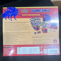 Pokemon TCG Sword & Shield Elite Trainer Box Zacian English 2019 65 Cards - Image 2