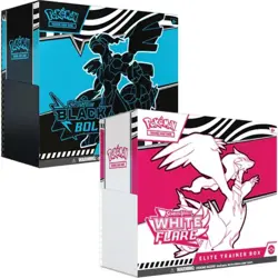 Pokemon TCG White Flare & Black Bolt Elite Trainer Box ETB Bundle Pair - SEALED - Image 1