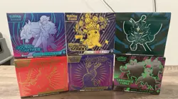 6x Pokemon Elite Trainer Box ETB Lot Factory Sealed - Image 1
