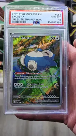 2023 POKEMON SVP EN-SV BLACK STAR PROMO 151 ELITE TRAINER BOX SNORLAX PSA 10 - Image 1